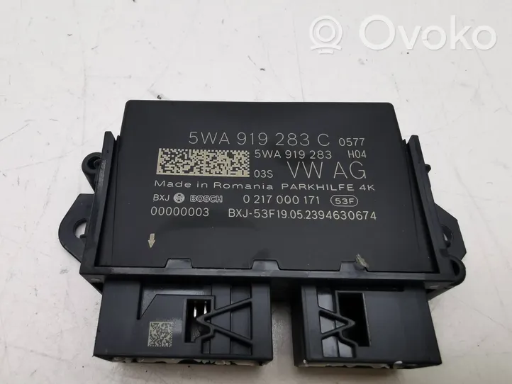 Audi A3 8Y Pysäköintitutkan (PCD) ohjainlaite/moduuli 5WA919283C