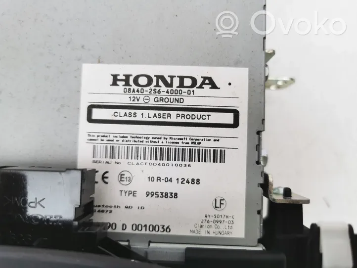 Honda CR-V Radio/CD/DVD/GPS-pääyksikkö 08A402S64000