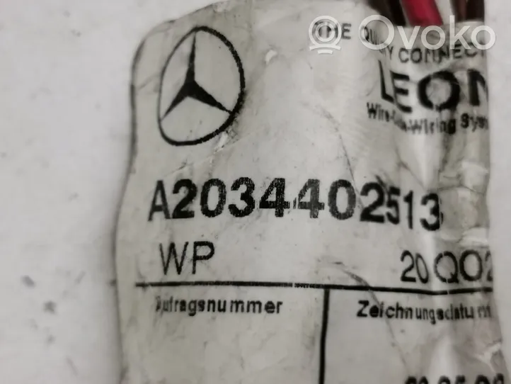 Mercedes-Benz C W203 Wiązka przewodów drzwi przednich A2034402513