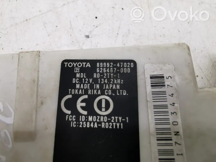 Toyota Prius (XW20) Sterownik / Moduł centralnego zamka 8999247020