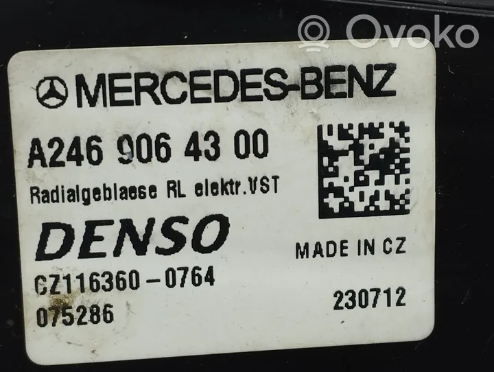 Mercedes-Benz B W246 W242 Ventola riscaldamento/ventilatore abitacolo A2469064300
