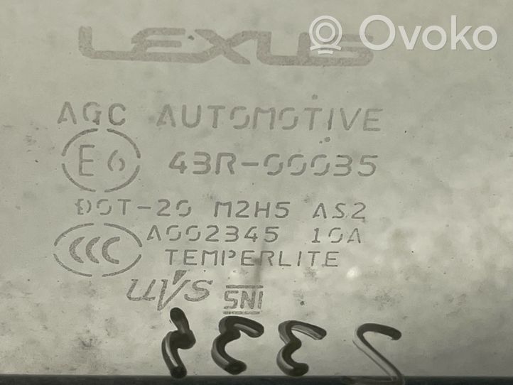 Lexus RX 450H Vetro del deflettore della portiera anteriore - quattro porte 6821548030