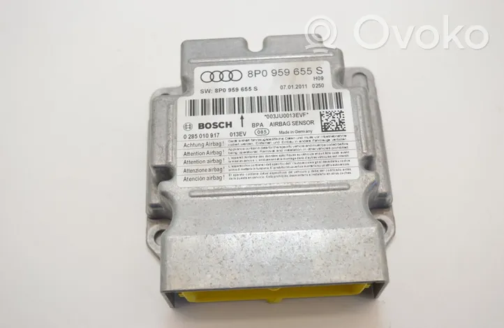 Audi A3 S3 8P Centralina/modulo airbag 0285010917