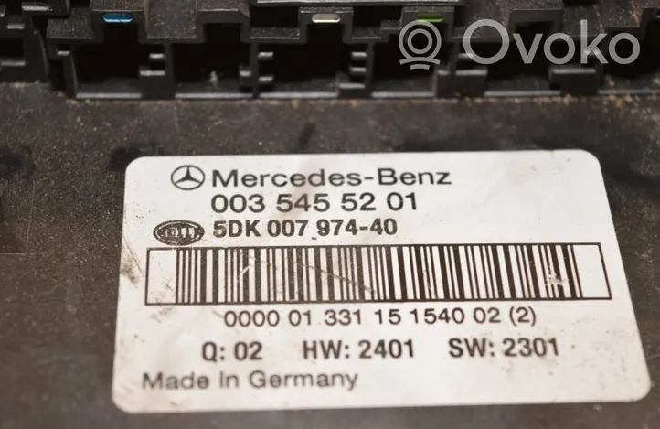 Mercedes-Benz C W203 Saugiklių dėžė (komplektas) 0035455201