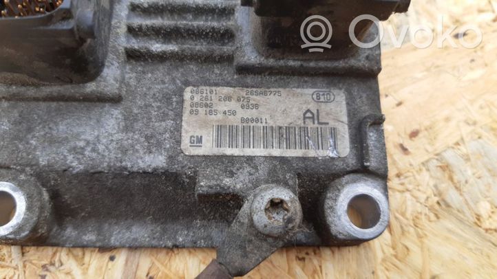 Opel Agila B Unité de commande, module ECU de moteur 0261206075