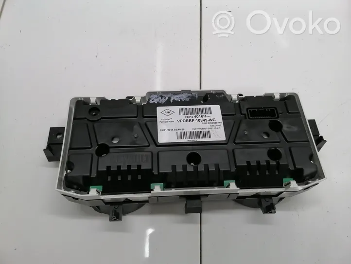 Renault Captur Speedometer (instrument cluster) 248104016R