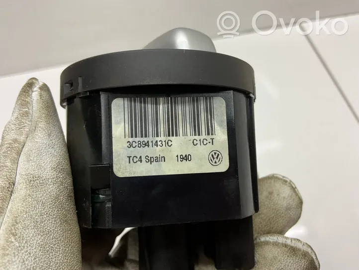 Volkswagen Golf VI Interrupteur d’éclairage 3C8941431C