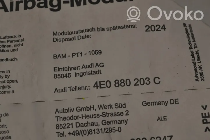 Audi A6 S6 C6 4F Matkustajan turvatyyny 4E0880203C