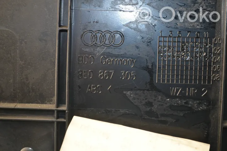 Audi A4 S4 B7 8E 8H Rivestimento del pannello della portiera posteriore 8E0867305