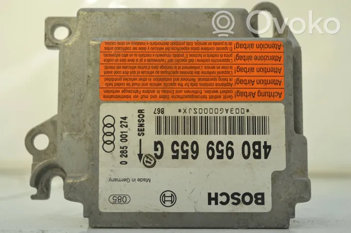 Audi A6 S6 C5 4B Module de contrôle airbag 4B0959655G