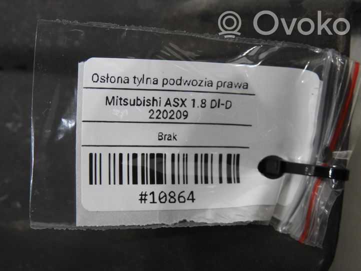 Mitsubishi ASX Copertura/vassoio sottoscocca posteriore 