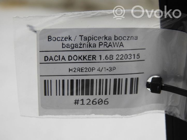 Dacia Dokker Trunk/boot side trim panel 