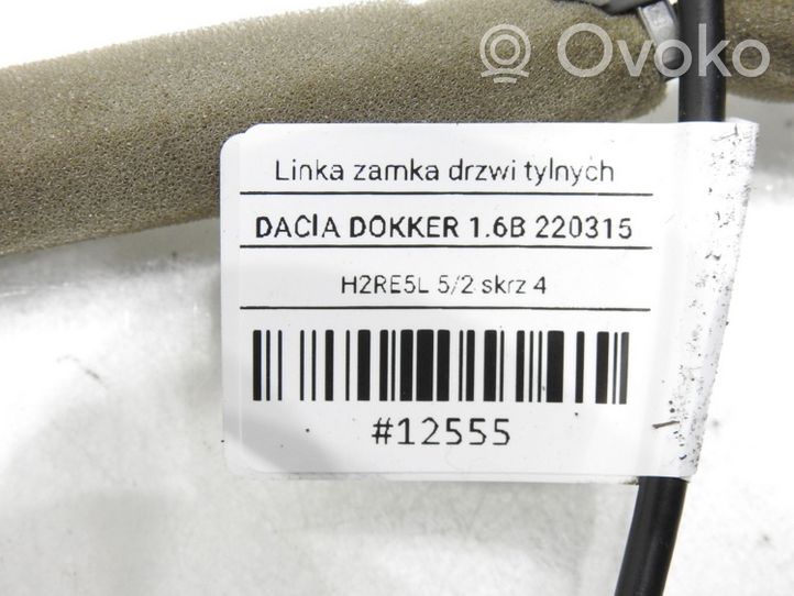 Dacia Dokker Linka zamka drzwi bocznych / przesuwnych 