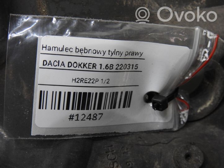 Dacia Dokker Stabdžių būgnas (galinis) 