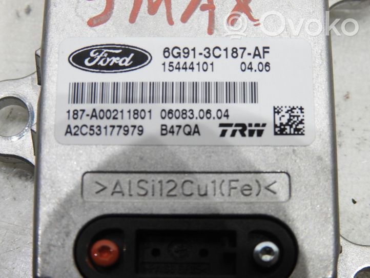 Ford S-MAX Capteur de vitesse de lacet d'accélération ESP 6G91-3C187-AF