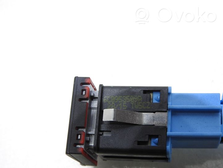 Volkswagen Polo V 6R Botón interruptor de luz de peligro 6C0953509A