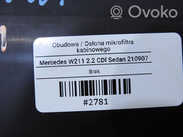 Mercedes-Benz E W211 Cornice micro filtro dell’aria abitacolo (parte) 2118300003