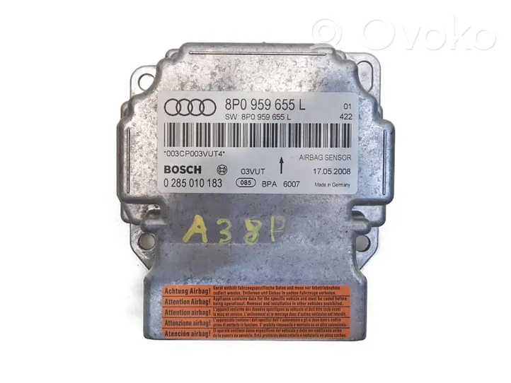 Audi A3 S3 A3 Sportback 8P Module de contrôle airbag 8P0959655L