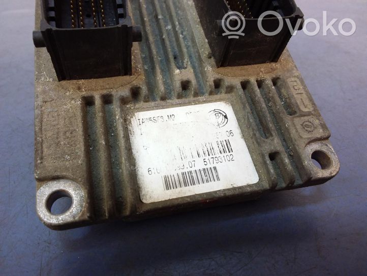 Fiat Punto (199) Unité de commande, module ECU de moteur 51793102