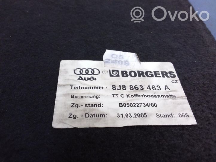 Audi TT TTS Mk2 Tapis de sol / moquette de cabine avant 8J8863463A