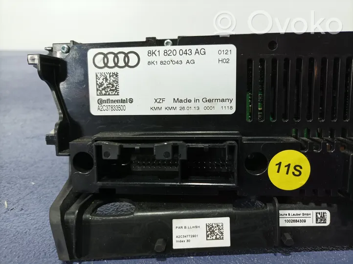 Audi A4 S4 B8 8K Centralina del climatizzatore 8K1820043AG