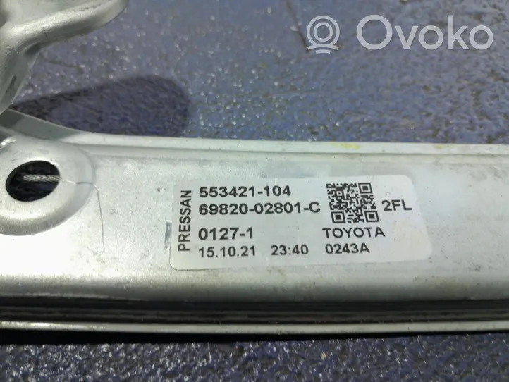 Toyota Corolla E210 E21 Mécanisme de lève-vitre avec moteur 69810-02801