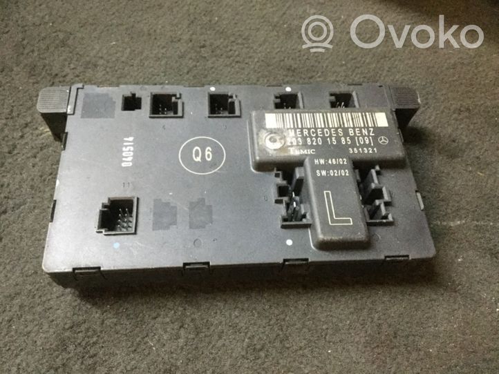 Mercedes-Benz C AMG W203 Door central lock control unit/module 2038201585