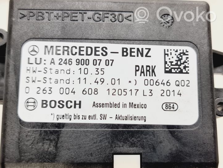 Mercedes-Benz B W246 W242 Unité de commande, module PDC aide au stationnement 2469000707