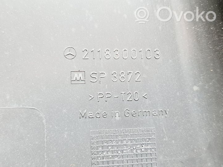 Mercedes-Benz E W211 Cornice micro filtro dell’aria abitacolo (parte) 2118300103