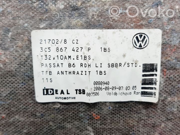 Volkswagen PASSAT B6 Boczek / Tapicerka / bagażnika 3C5867427