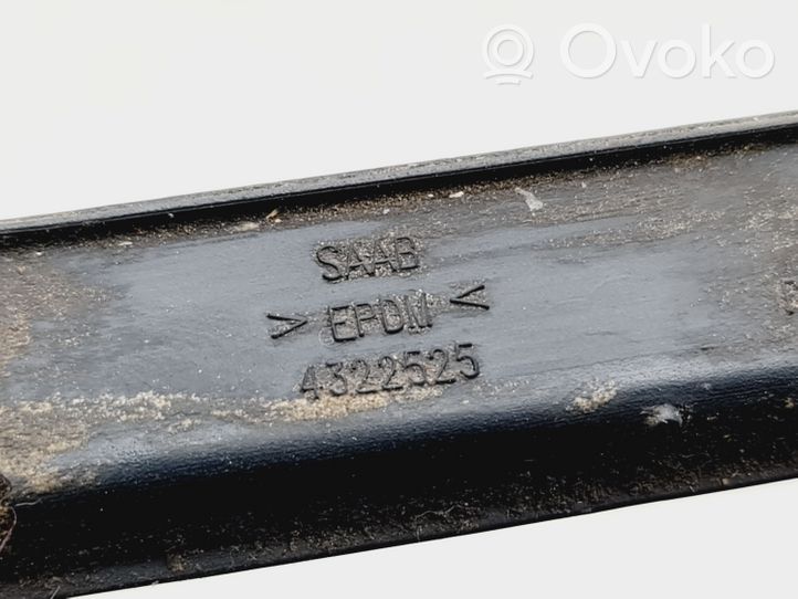 Saab 9-3 Ver1 Listwa / Uszczelka szyby drzwi przednich 4322525