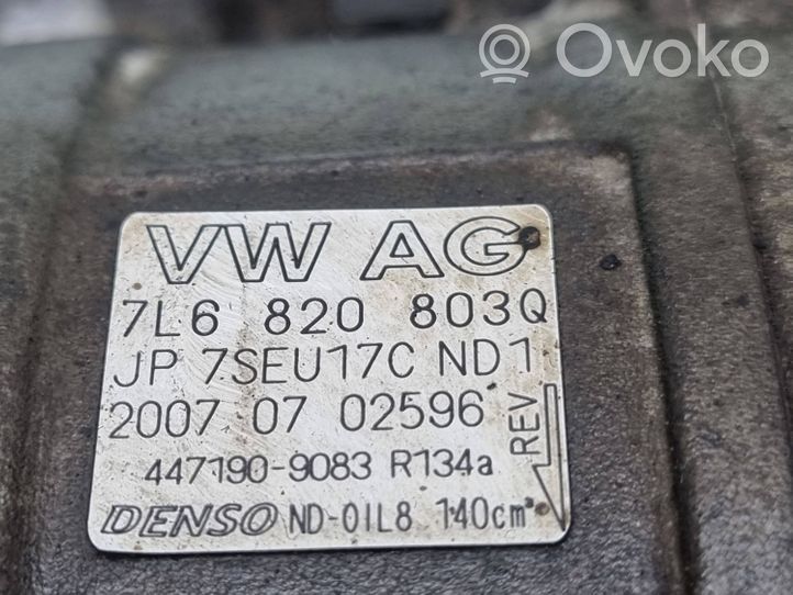 Volkswagen Touareg I Oro kondicionieriaus kompresorius (siurblys) 7L6820803Q