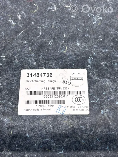 Volvo S90, V90 Verkleidung Kofferraumabdeckung 31484736