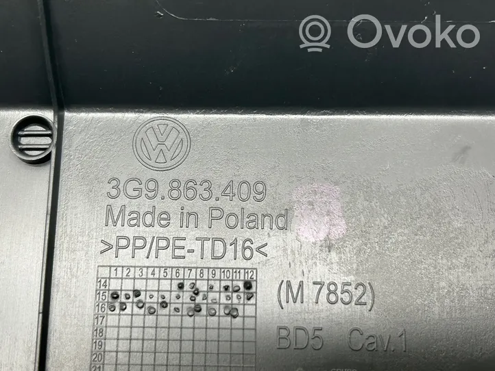 Volkswagen PASSAT B8 Inne elementy wykończenia bagażnika 3G9863409