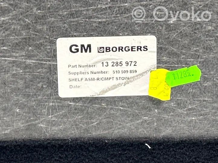Opel Meriva B Revestimiento de alfombra del suelo del maletero/compartimento de carga 13285972