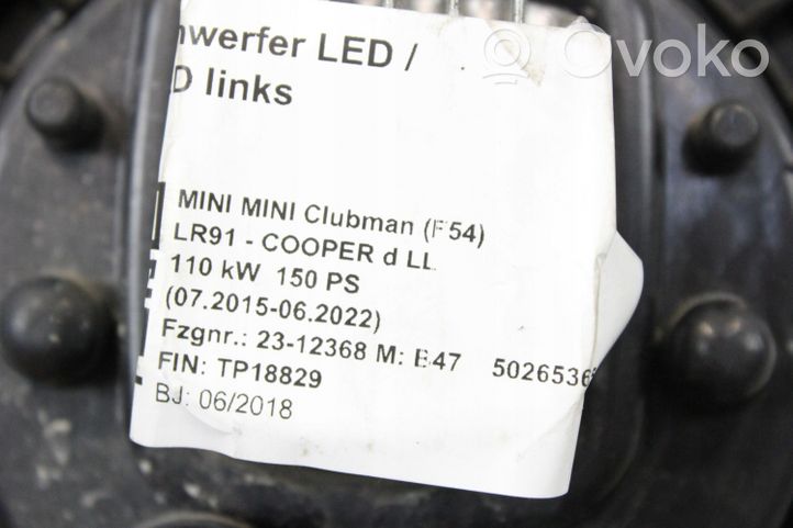 Mini Clubman F54 Światło przeciwmgłowe przednie 