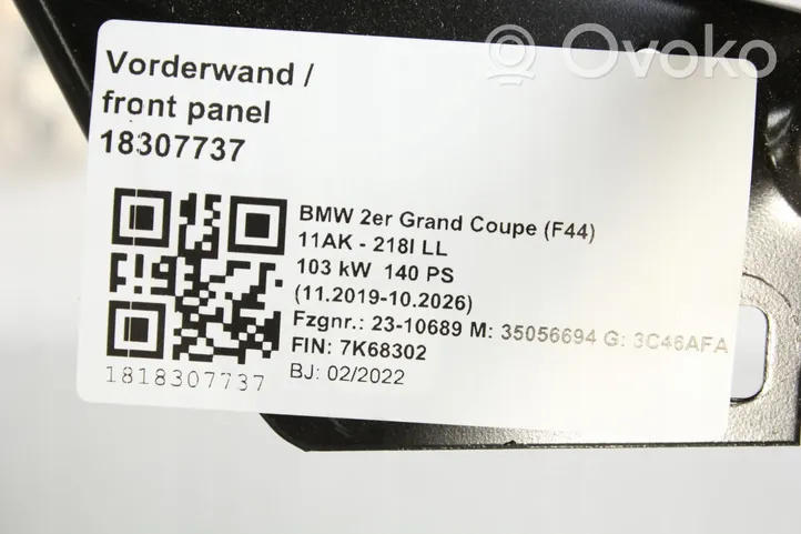 BMW 1 F40 Radiator support slam panel 8645782