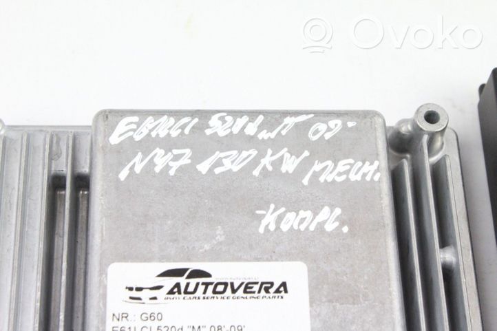 BMW 5 E60 E61 Komputer / Sterownik ECU i komplet kluczy 7812500