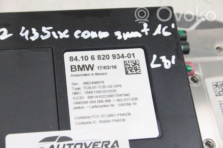 BMW 4 F32 F33 Moduł / Sterownik Bluetooth 6820934