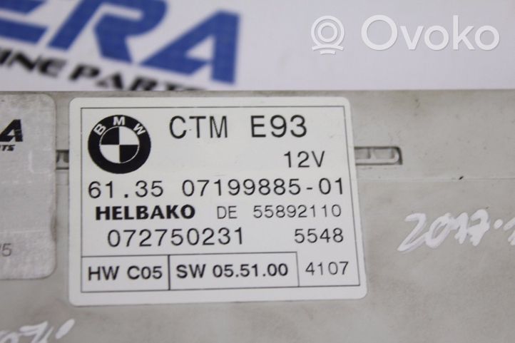 BMW 3 E92 E93 Avoauton katon ohjausyksikkö 7199885