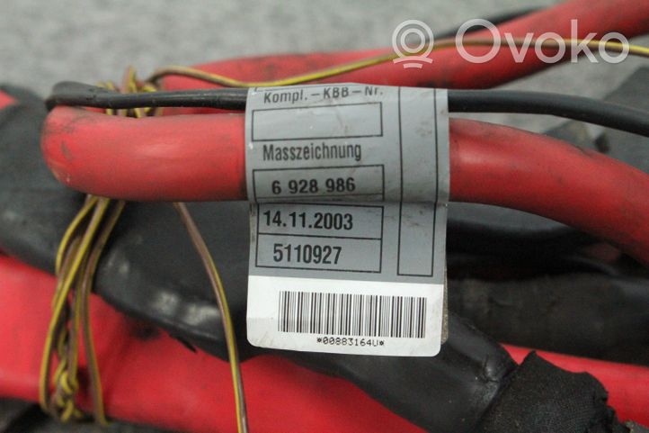 BMW 6 E63 E64 Positive cable (battery) 6928986