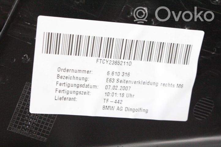 BMW M6 Rear door card panel trim 7896060