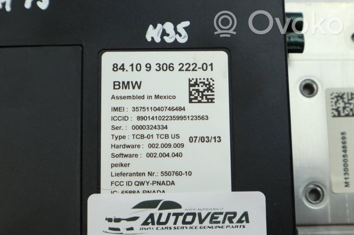 BMW 5 F10 F11 Centralina/modulo bluetooth 9306222