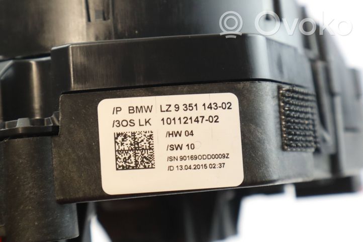 BMW 3 GT F34 Bague collectrice/contacteur tournant airbag (bague SRS) 9351143