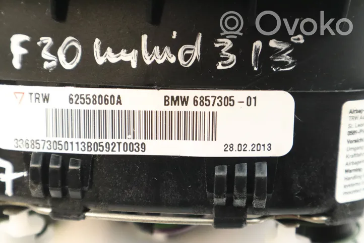 BMW 3 F30 F35 F31 Poduszka powietrzna Airbag kierownicy 6857305