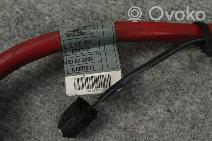 BMW 6 E63 E64 Positive cable (battery) 9176951