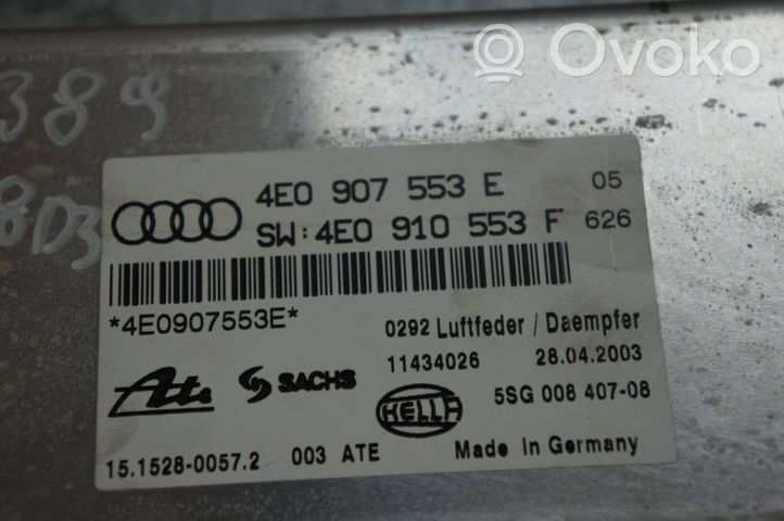 Audi A8 S8 D3 4E Centralina/modulo sospensioni 4E0907553E