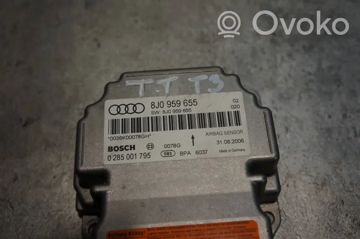 Audi TT TTS Mk2 Module de contrôle airbag 8J0959655
