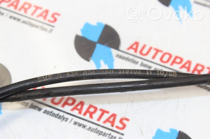 BMW 6 F06 Gran coupe Cable de apertura del capó/tapa del motor 3434832