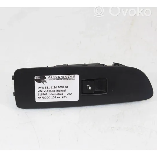 BMW 1 E81 E87 Interruptor del elevalunas eléctrico 9162997